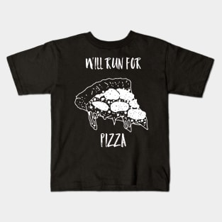 Will run for pizza Kids T-Shirt